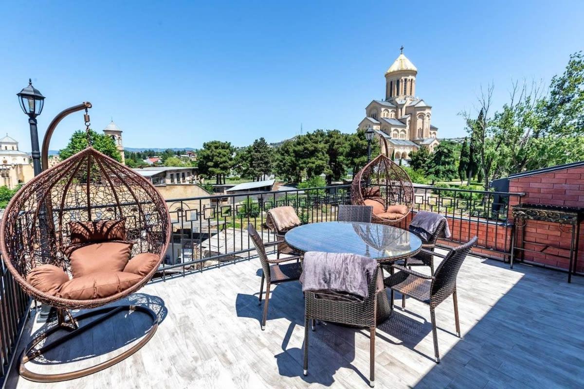3Br Apt W Huge Terrace & Magnificent Views Tbilisi Exteriér fotografie